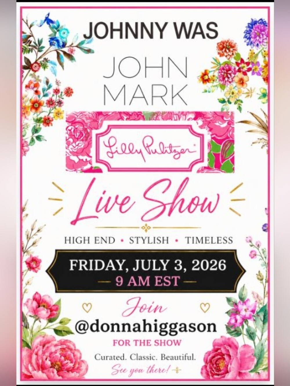 Johnny Was, John Mark, Lilly Pulitzer And More